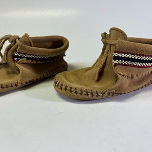 Minnetonka Kids Moccasins with Beaded Detail